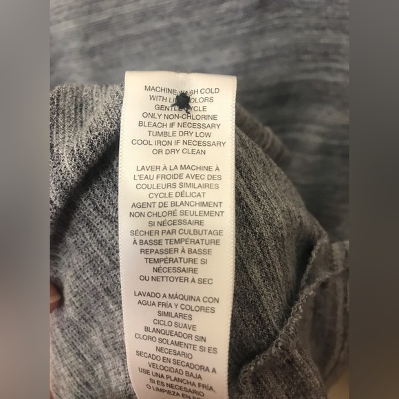 MICHAEL Michael Kors Mens Cotton Space Dye Grey Long Sleeve Henley Sweater XL - Picture 10 of 12